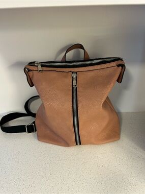 Beautiful Simons Old Pink Faux Leather fashion Backpack❤️12x13x5